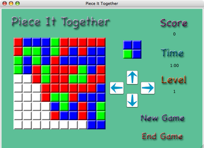 In game picture of Piece It Together.